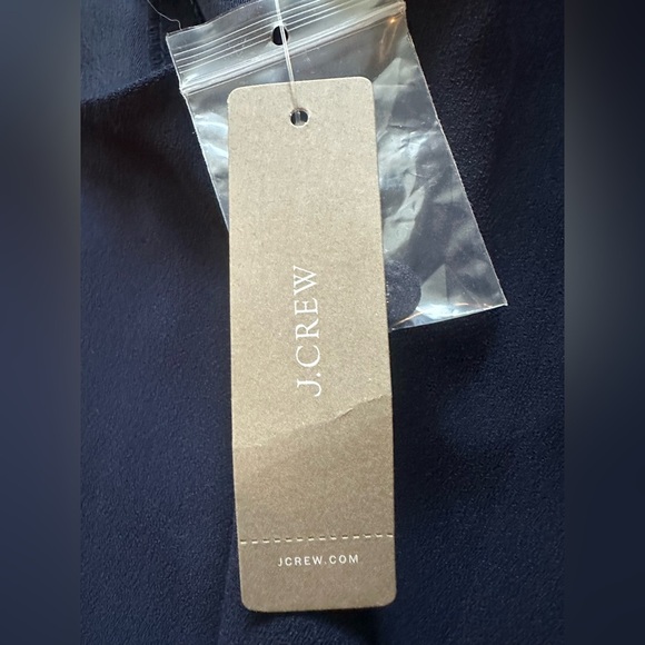 J.Crew Navy Top with Black Sequin Statement Sleeves | XXS | NWT - Picture 8 of 11